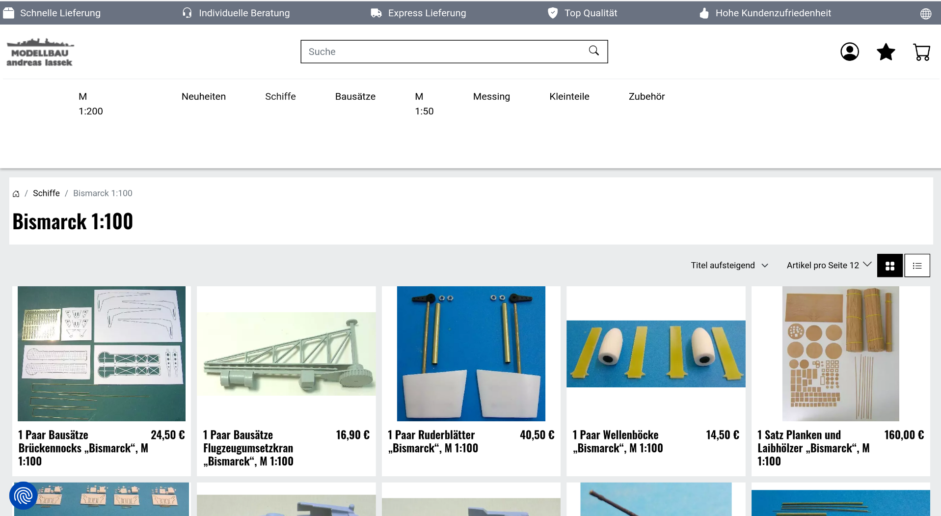 Modellbau Lassek Schiffsbausätze OXID Update